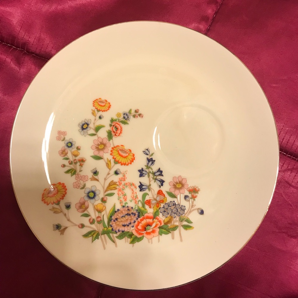 2 8" Robinson Design Group Plates.Have gold trim.